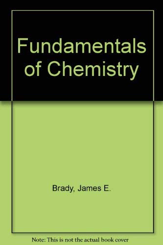 Beispielbild fr Fundamentals of Chemistry zum Verkauf von Better World Books