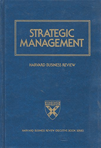 Beispielbild fr HARVARD BUSINESS REVIEW STRATEGIC MANAGEMENT :Executive Success Making it in Management zum Verkauf von 100POCKETS