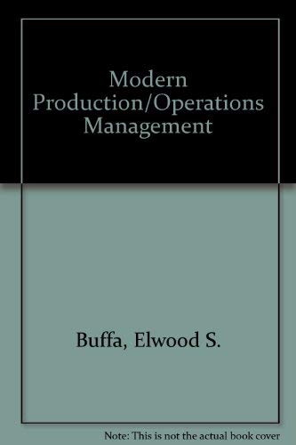 9780471876557: Modern Production/Operations Management