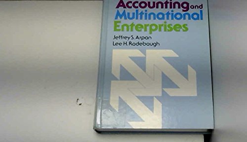 Stock image for International Accounting and Multinational Enterprises for sale by Better World Books