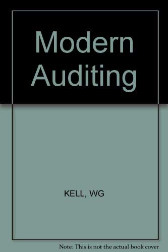 Modern Auditing (9780471877493) by Kell, Walter Gerry