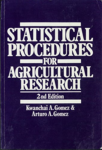 9780471879312: Statistical Procedures for Agricultural Research