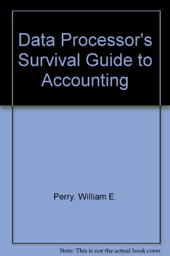 Beispielbild fr Data Processors' Survival Guide to Accounting zum Verkauf von Better World Books: West