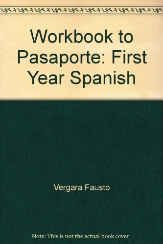 9780471882657: Workbook to Pasaporte: First Year Spanish