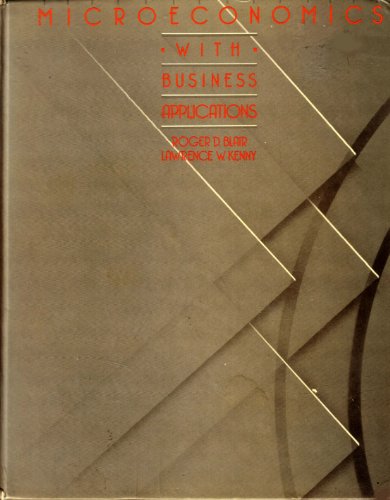 Imagen de archivo de Microeconomics with Business Applications a la venta por Hawking Books