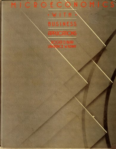 Stock image for Microeconomics with Business Applications for sale by Hawking Books