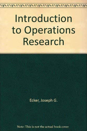 9780471884453: Introduction to Operations Research