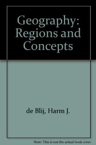 Imagen de archivo de Geography : Regions and Concepts a la venta por Better World Books