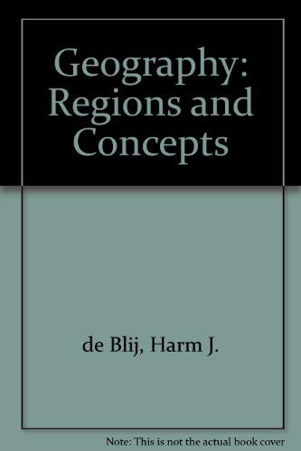 9780471885962: Geography: Regions and Concepts