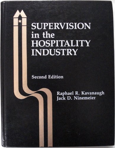 Imagen de archivo de Supervision in the Hospitality Industry (Wiley Service Management Series) a la venta por Alien Bindings