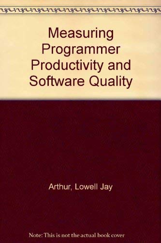Beispielbild fr Measuring Programmer Productivity and Software Quality zum Verkauf von BookDepart
