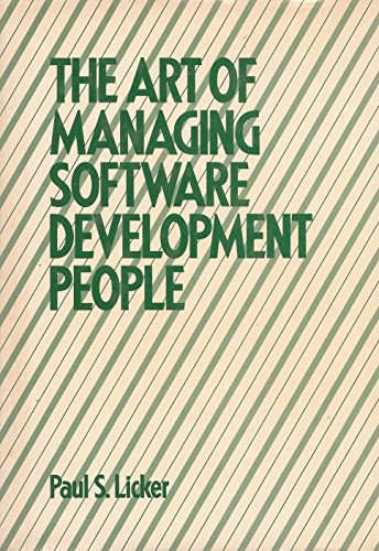 Beispielbild fr The art of managing software development people zum Verkauf von BooksRun