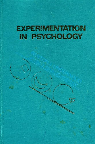 Beispielbild fr Experimentation in Psychology zum Verkauf von Better World Books