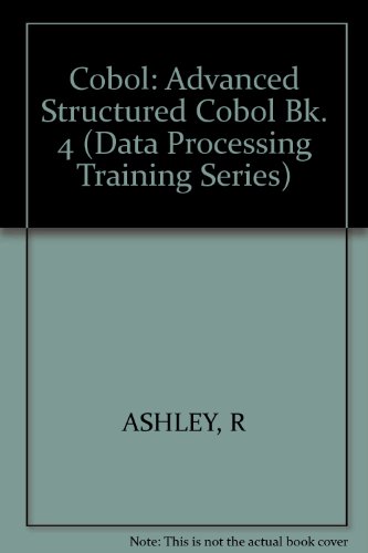 Imagen de archivo de Advanced structured COBOL (Bk. 4) a la venta por dsmbooks