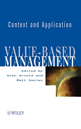 9780471899860: Value-based Management: Context and Application