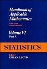 9780471902744: Statistics (v.6) (Handbook of Applicable Mathematics)