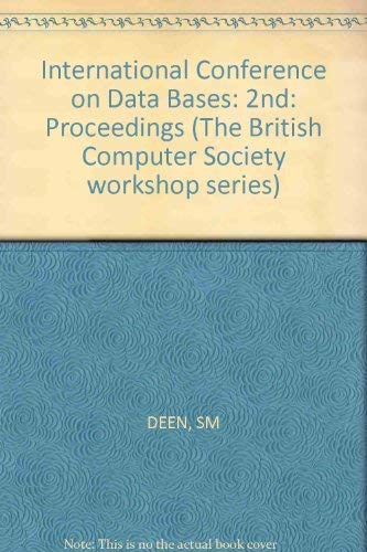 9780471903093: International Conference on Data Bases: 2nd: Proceedings (International Conference on Data Bases: Proceedings)