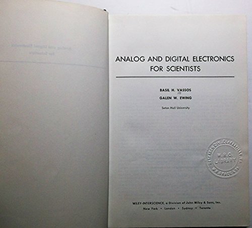 Beispielbild fr Analog and digital electronics for scientists zum Verkauf von Open Books