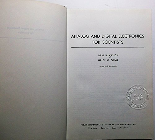 9780471903406: Analog and digital electronics for scientists