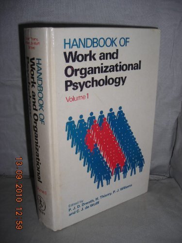 Beispielbild fr Handbook of Work and Organizational Psychology zum Verkauf von Phatpocket Limited