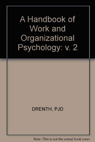 Beispielbild fr A Handbook of Work and Organizational Psychology (Volume 2) zum Verkauf von Anybook.com