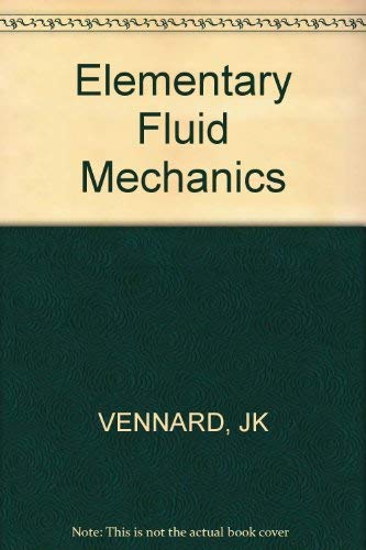 Stock image for Elementary Fluid Mechanics for sale by Bingo Used Books
