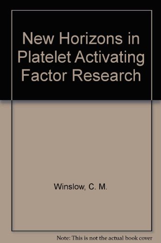 Imagen de archivo de New Horizons in Platelet Activating Factor Research a la venta por WorldofBooks