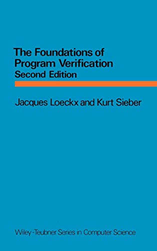 Imagen de archivo de The Foundations of Program Verification a la venta por Better World Books