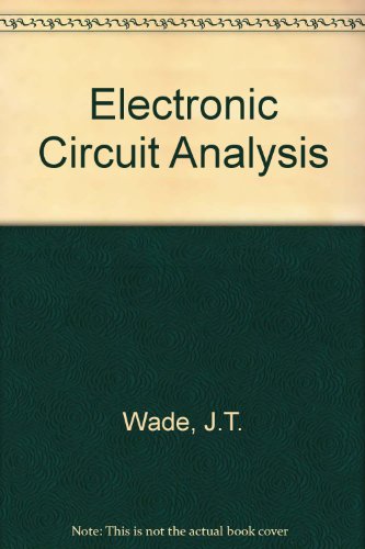 9780471913078: Electronic circuit analysis;: A first course