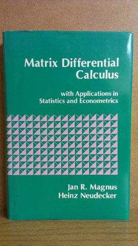 9780471915164: Matrix Differential Calculus With Applications in Statistics and Econometrics