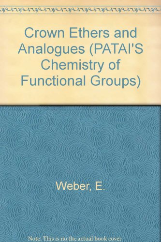 Beispielbild fr Crown Ethers and Analogs zum Verkauf von Ammareal