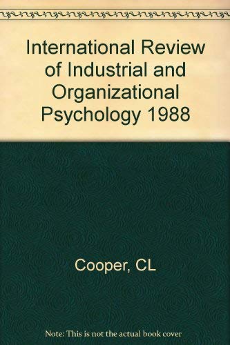 Stock image for International Review of Industrial and Organizational Psychology: 1988 for sale by Anybook.com