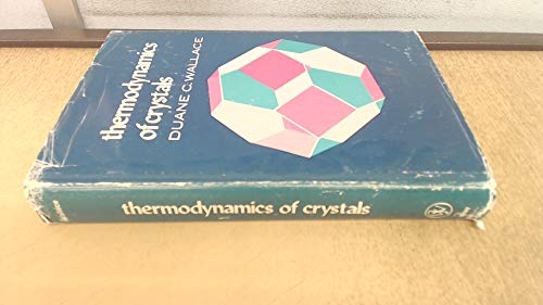 9780471918554: Thermodynamics of Crystals