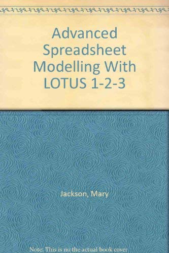 9780471919896: Advanced Spreadsheet Modelling With LOTUS 1-2-3