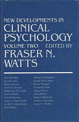 Stock image for New Developments in Clinical Psychology: v. 2 for sale by AwesomeBooks