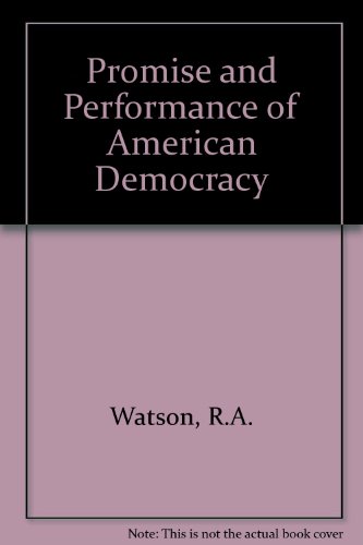 Beispielbild fr Promise and Performance of American Demo zum Verkauf von Better World Books