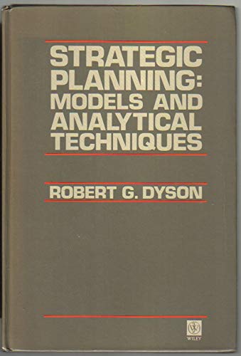 Beispielbild fr Strategic Planning: Models and Analytical Techniques zum Verkauf von ThriftBooks-Dallas