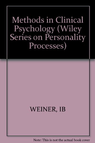 Clinical Methods in Psychology.; (Wiley Series on Personality Processes)