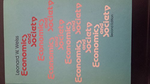 Imagen de archivo de Economics and Society a la venta por Better World Books: West