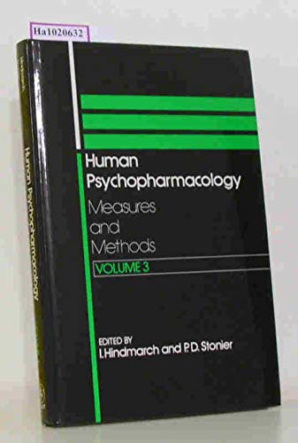 Beispielbild fr Volume 3, Human Psychopharmacology: Measures and Methods zum Verkauf von Phatpocket Limited