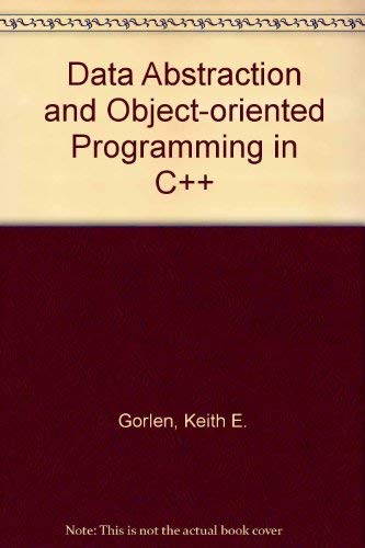 Imagen de archivo de Data Abstraction and Object-Oriented Programming in C++ a la venta por BookDepart