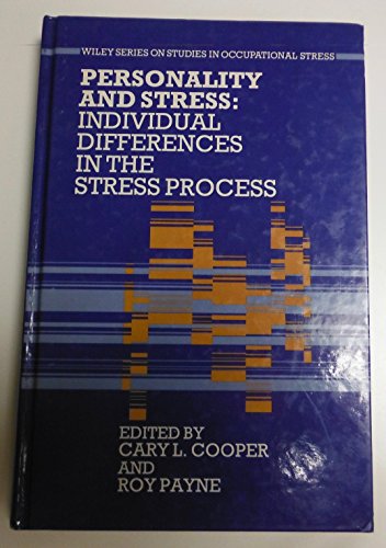 Beispielbild fr Personality and Stress: Individual Differences in the Stress Process (Wiley series in occupational stress) zum Verkauf von WorldofBooks