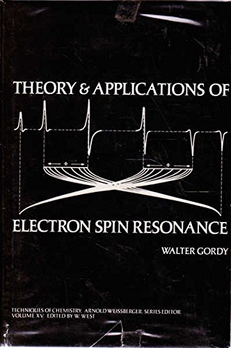 Beispielbild fr Techniques of Chemistry : Vol. 15 Theory and Application of Electron Spin Resonance zum Verkauf von Better World Books