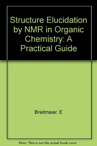9780471937456: Structures Elucidation by Nmr in Organic Chemistry