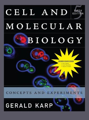 Stock image for Cell and Molecular Biology, Binder Ready Version: Concepts and Experiments for sale by HPB-Red