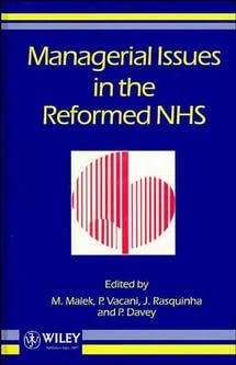 Stock image for Managerial Issues in the Reformed NHS for sale by WorldofBooks