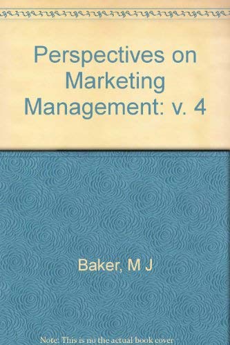 Stock image for Perspectives on Marketing Management 1994 for sale by medimops