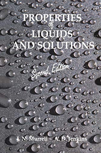 Beispielbild fr Properties of Liquids and Solutions zum Verkauf von Better World Books Ltd