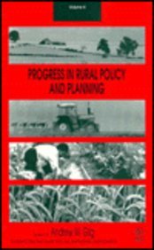 9780471949114: Progress in Rural Policy and Planning, 1994 (Volume 4)