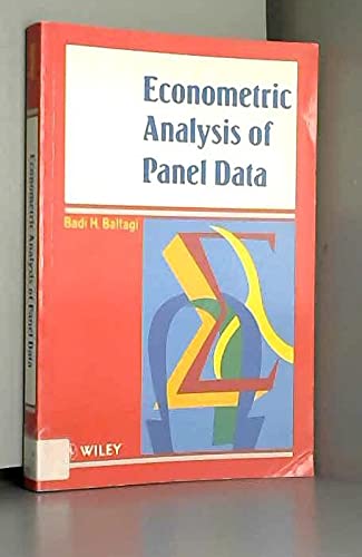 Beispielbild fr Econometric Analysis of Panel Data zum Verkauf von Wonder Book